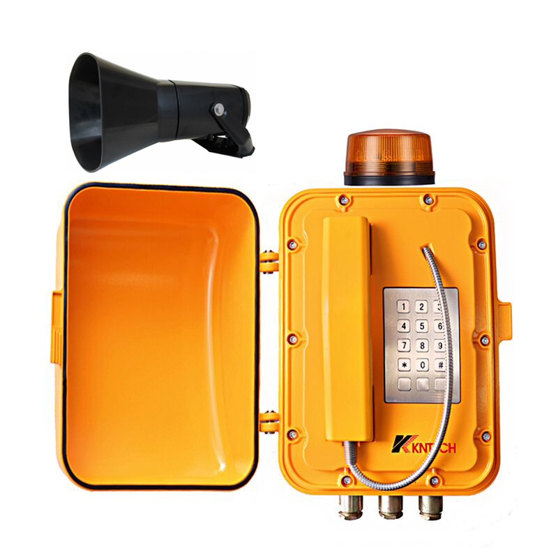 Analogue Explosion proof telephone with loudspeaker